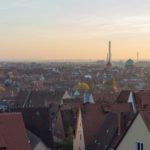 Blick über Nürnberg mit Sankt Sebaldus Kirche und Nürnberger Ei 2013