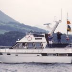 Start-/Zielschiff auf dem Vierwaldstätter See 1983
