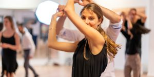Salsa-Tanzunterricht von Andreas Gimberlein im Tanzstudio Erlangen am 12. Februar 2020